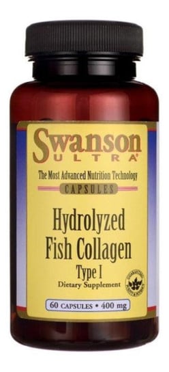 Swanson, Hydrolizowany kolagen z ryb 400 mg, Suplement diety, 60 kaps. Swanson