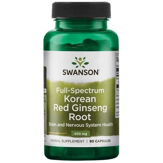 Swanson, Korean Red Ginseng Root, Suplement diety, 90 kaps. Inna marka
