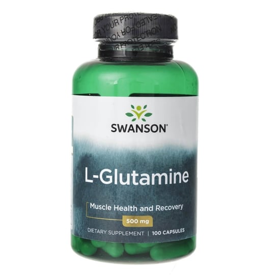 Swanson, L-Glutamina, 500 mg,  Suplement diety, 100 kaps. Swanson