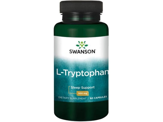 SWANSON, L-tryptofan, 500 mg, Suplement diety, 60 kaps. Swanson