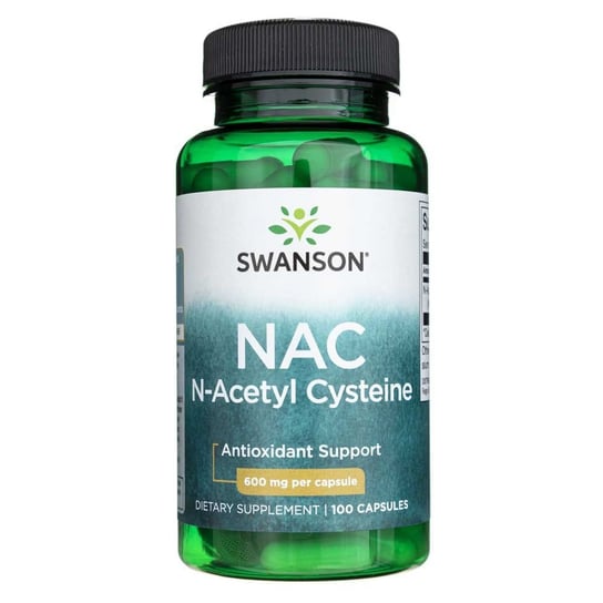 Swanson, NAC (N-acetylocysteina) 600 mg,  Suplement diety, 100 kaps. Swanson