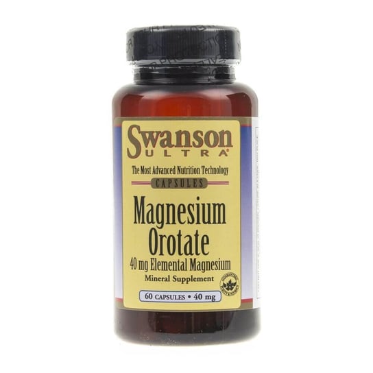 Swanson, Orotan magnezu, 40 mg, Suplement diety, 60 kaps. Swanson