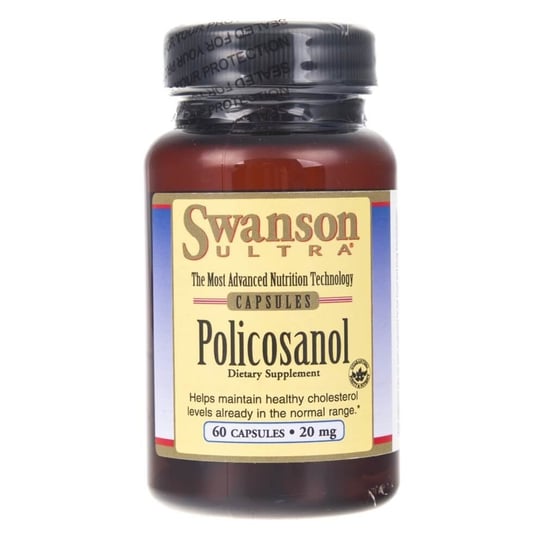 Swanson, Policosanol, 20 mg, Suplement diety, 60 kaps. Swanson