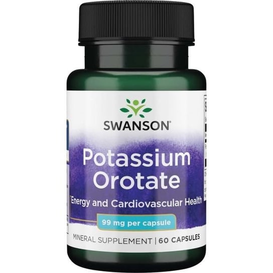 Swanson, Potassium Orotate, 99 Mg, Suplement diety, 60 kaps. Inna marka