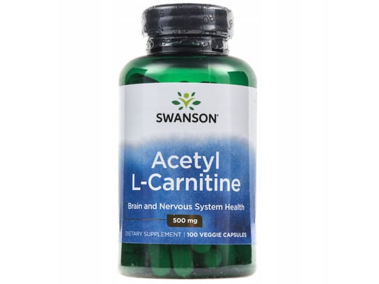 Swanson, Spalacz tłuszczu, ALC Acetyl L-Karnityny 500 mg,  Suplement diety, 100 kaps. Swanson