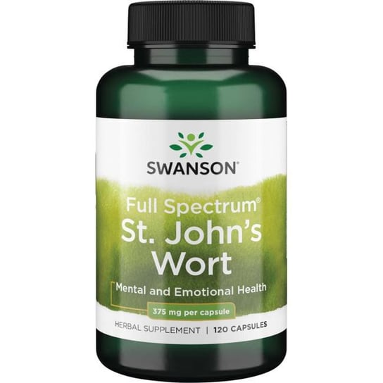 Swanson St. John's Wort (Dziurawiec) 375 mg - Suplement diety, 120 kaps. Swanson