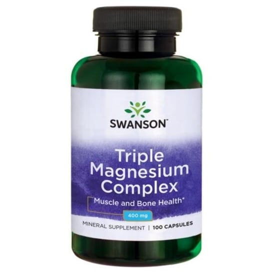 Swanson, Triple Magnesium Complex,  Suplement diety, 100 kaps. Swanson