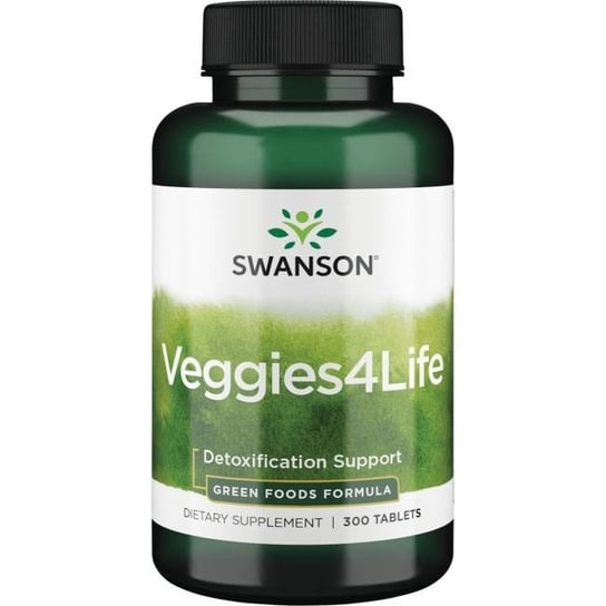 Swanson, Veggies4Life, 300 Tabletek , Suplement diety Swanson