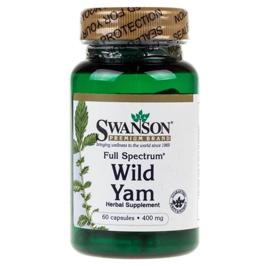 Swanson, Wild Yam Root (Dziki Pochrzyn) 400 mg, Suplement diety, 60 kaps. Swanson