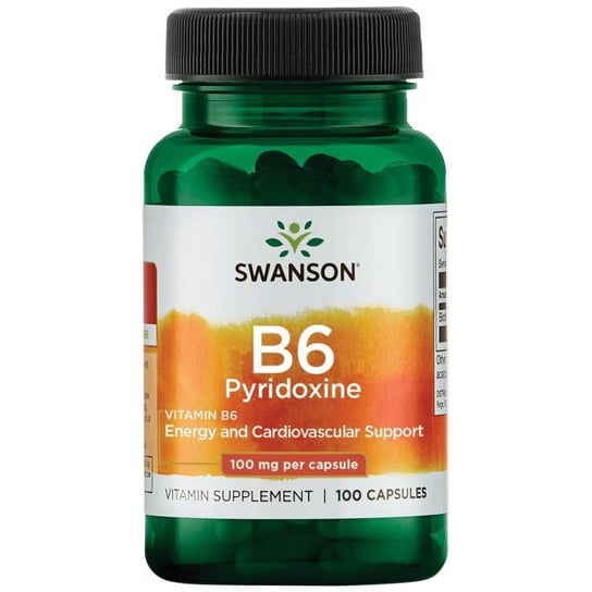 Swanson Witamina B6 P-5-P (pyridoxal-5-phosphate) 100 mg - Suplement diety, 100 kapsułek Swanson