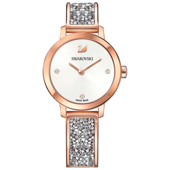 Swarovski, Zegarek damski, Cosmic Rock Watch, Metal bracelet, White, Rose gold tone, 5376092 SWAROVSKI