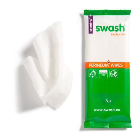Swash Perineum+ Wipes - chusteczki do mycia ciała przy inkontynencji, 8 szt. inna