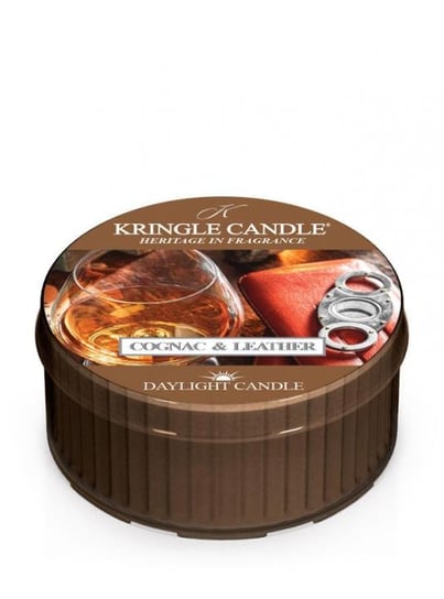 Śweca zapachowa Daylight Kringle Candle Cognac & Leather, 42 g Kringle Candle