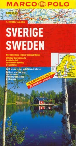 Sweden. Mapa 1:800 000 Opracowanie zbiorowe
