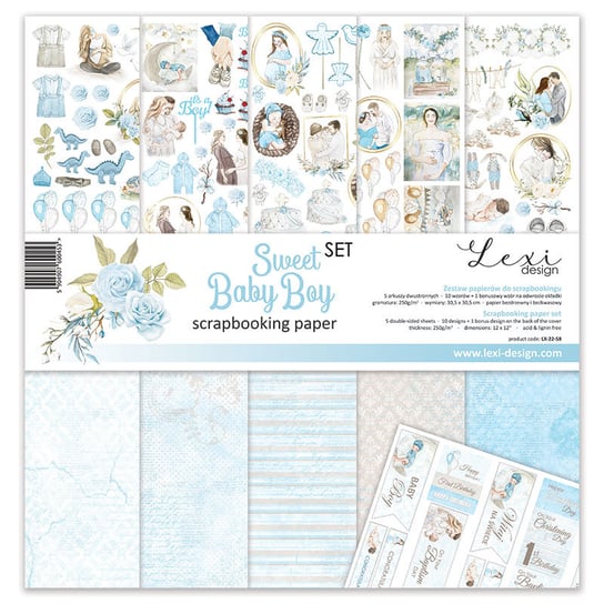 Sweet Baby Boy Set - Zestaw Papierów - 30,5 Cm X 30,5 Cm - Lexi Design Lexi Design