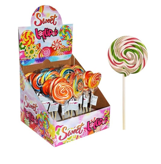 Sweet Lollipop, kolorowe lizaki, 30 sztuk Jelly Belly