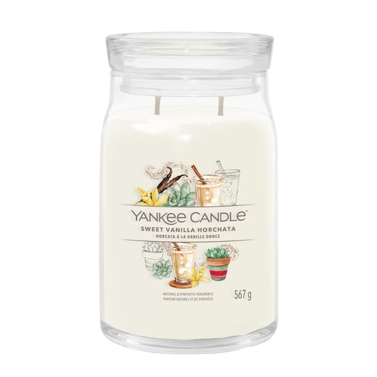 Sweet Vanilla Horchata - Yankee Candle Signature - duża świeca z dwoma knotami - nowość 2024 Yankee Candle