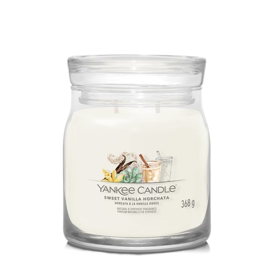 Sweet Vanilla Horchata - Yankee Candle Signature - średnia świeca z dwoma knotami - nowość 2024 Yankee Candle