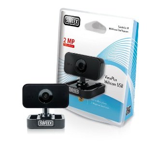 Sweex ViewPlus kamerka USB Czarna, 2MP Sweex