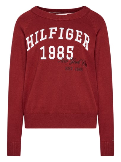 Sweter damski Tommy Hilfiger Heritage Varsity bawełniany z wełną-XL Inna marka