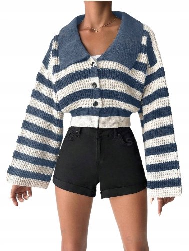SWETER DAMSKI W PASKI ZAPINANY BASIC one-size ŁKL Inna marka