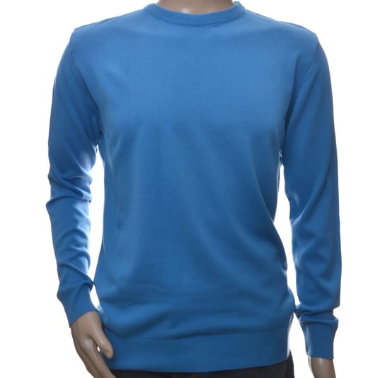 Sweter męski elegancki klasyczny kaszmir 2XL XXL niebieski Inny producent