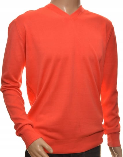 Sweter Męski Gładki Szpic Z Kaszmirem Xl Orange Inna marka