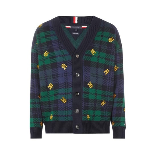 Sweter męski Tommy Hilfiger Black Watch Monogram Cardigan dzianinowy kardigan-M Tommy Hilfiger