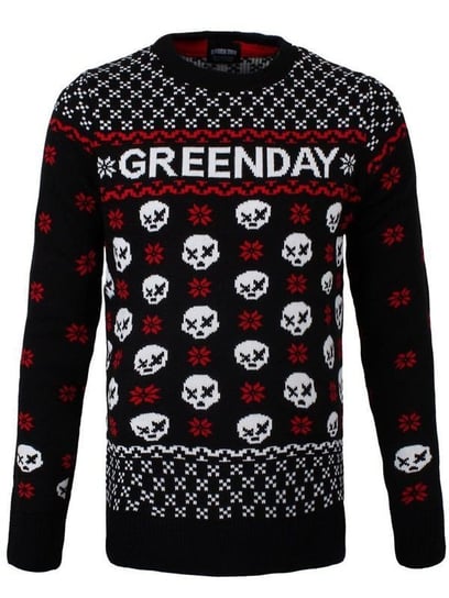 sweter świąteczny GREEN DAY - SKULL Bravado