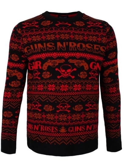 sweter świąteczny GUNS N' ROSES - PISTOL SKULL Bravado