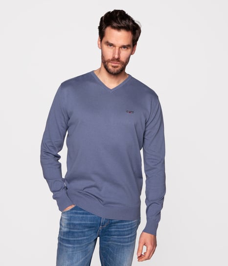 Sweter z bawełny organicznej ADAM ORGANIC GRISAILLE-XXL Lee Cooper