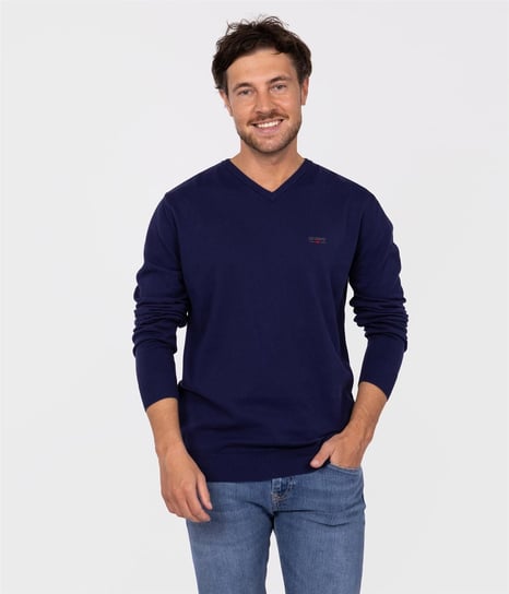 Sweter z bawełny organicznej ADAM ORGANIC MEDIEVAL BLUE-XL Lee Cooper