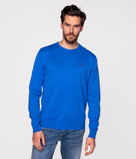 Sweter z bawełny organicznej ANDY ORGANIC VICTORIA BLUE-L Lee Cooper