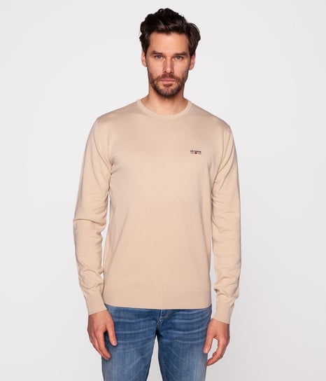 Sweter z bawełny organicznej ANDY ORGANIC WARM SAND-XXL Lee Cooper