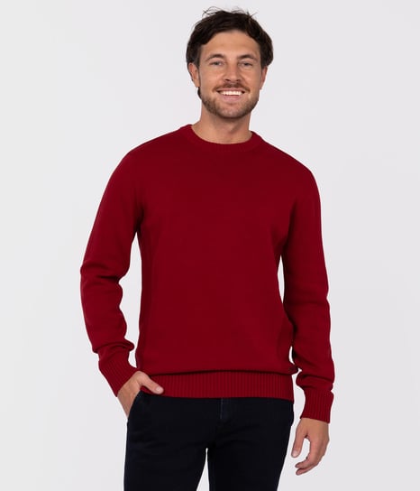 Sweter z bawełny organicznej BILL ORGANIC RED-M Lee Cooper