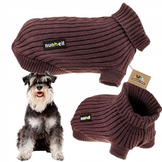 SWETEREK dla psa ubranko z warkoczem MOCNO rozciągliwy na jesień zimę (L) WesołyPupil