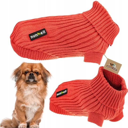SWETEREK dla psa ubranko z warkoczem MOCNO rozciągliwy na jesień zimę (S) WesołyPupil