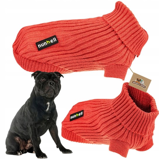 SWETEREK dla psa ubranko z warkoczem MOCNO rozciągliwy na jesień zimę (XL) WesołyPupil