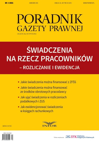 Świadczenia na rzecz pracowników. Rozliczanie i ewidencja - ebook PDF Opracowanie zbiorowe