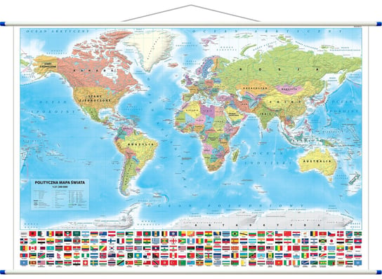 Świat polityczny - mapa ścienna, 1:21 200 000, ArtGlob Artglob