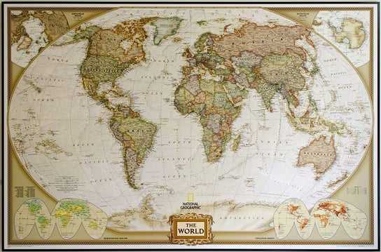 Świat World Executive mapa ścienna, 1:18 390 000, National Geographic National geographic