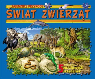 Świat zwierząt. 5 puzzlowych układanek Bulman Katarzyna