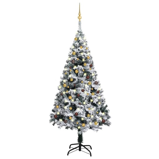 Świąteczna choinka ośnieżona 180cm, z lampkami LED Inna marka