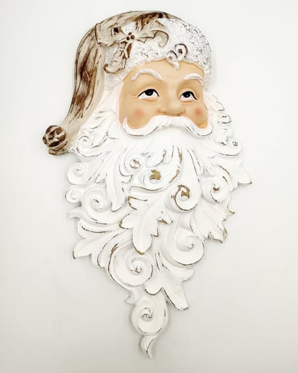 Świąteczna dekoracja płaskorzeźba na drzwi/ścianę ŚWIĘTY MIKOŁAJ 47,5x28 cm Inna marka
