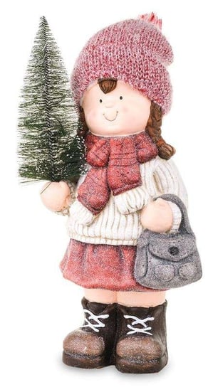 Świąteczna Figurka Dziewczynki z Choinką Led Art-Pol