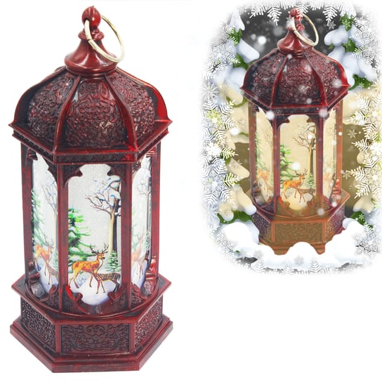 Świąteczna Latarenka Dekoracja Lampion Led Święta decortrend