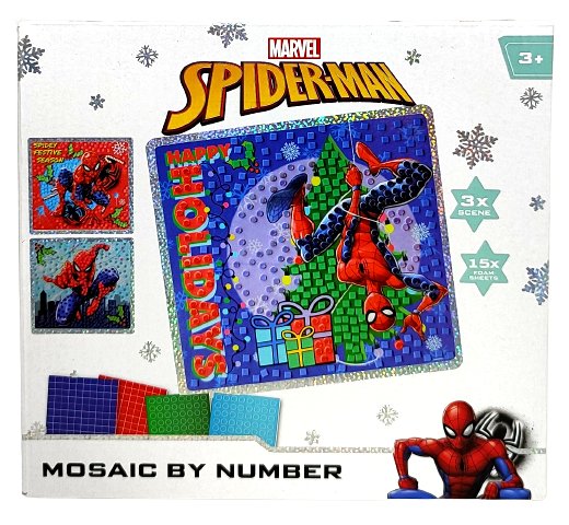 Świąteczna Mozaika piankowa Spiderman 3 scenki Canenco