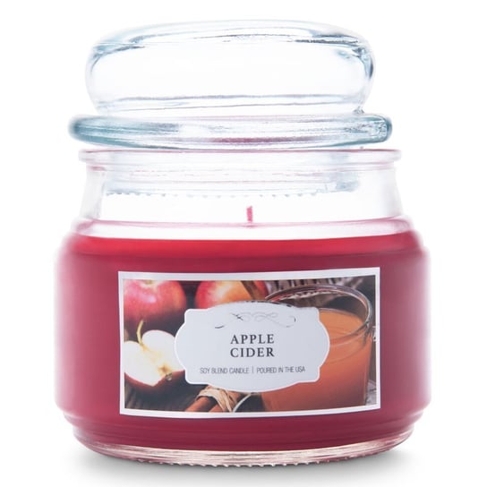 Świąteczna świeca sojowa zapachowa w szkle Colonial Candle 255 g Jabłkowy cydr Apple Cider Inna marka
