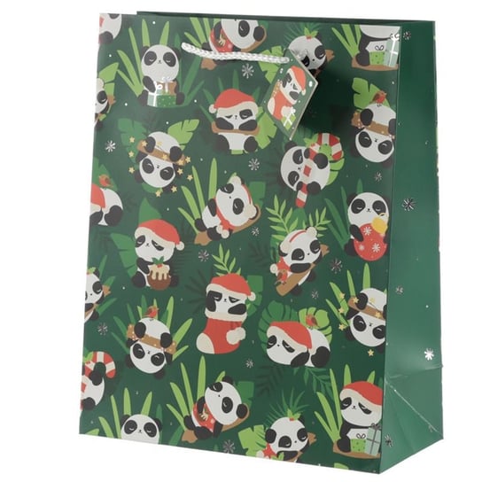 Świąteczna torba na prezenty 'Panda' - duża Puckator