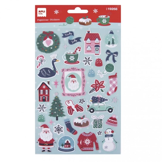 Świąteczne naklejki Apli Kids - Holly Jolly APLI Kids
